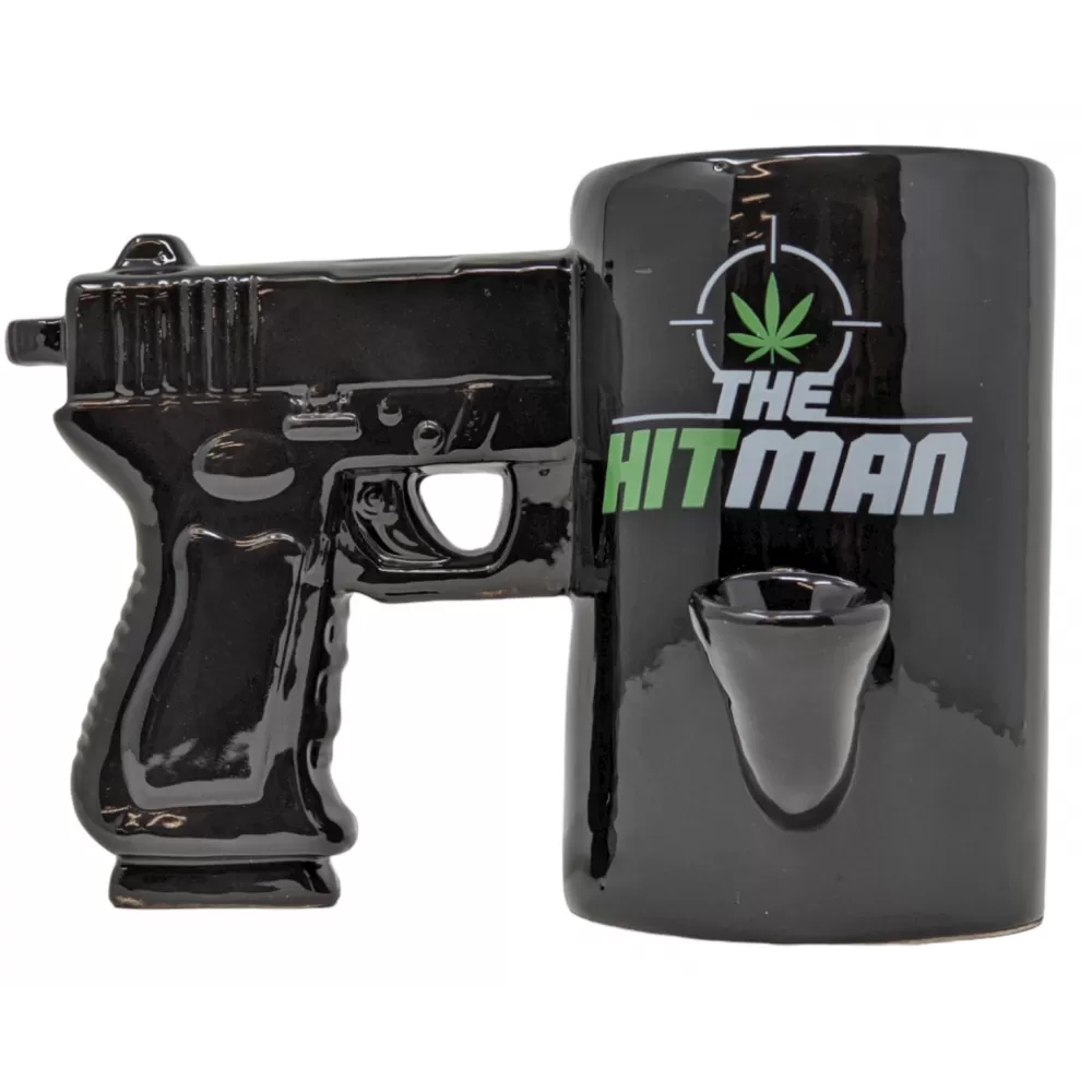 High Point Ceramic HitMan Mug Hand Pipe