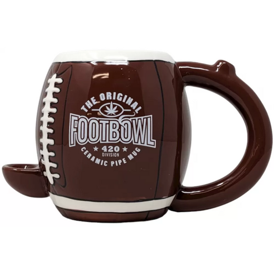 High Point Ceramic Football Mug Hand Pipe