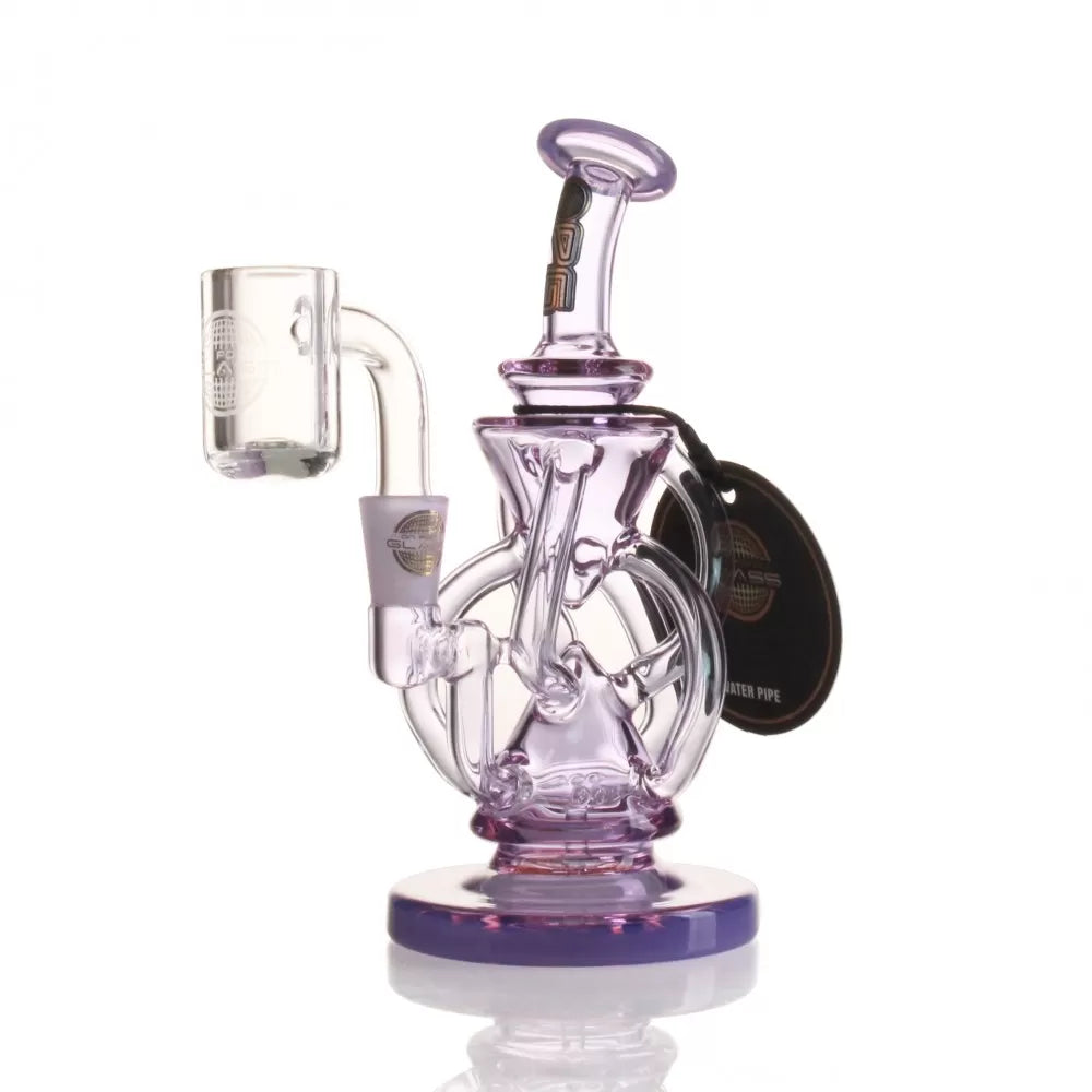 OPG - Mini Rig Series - 5" Scalene Inverted Pyramid Recycler W/ Banger Mini Rig