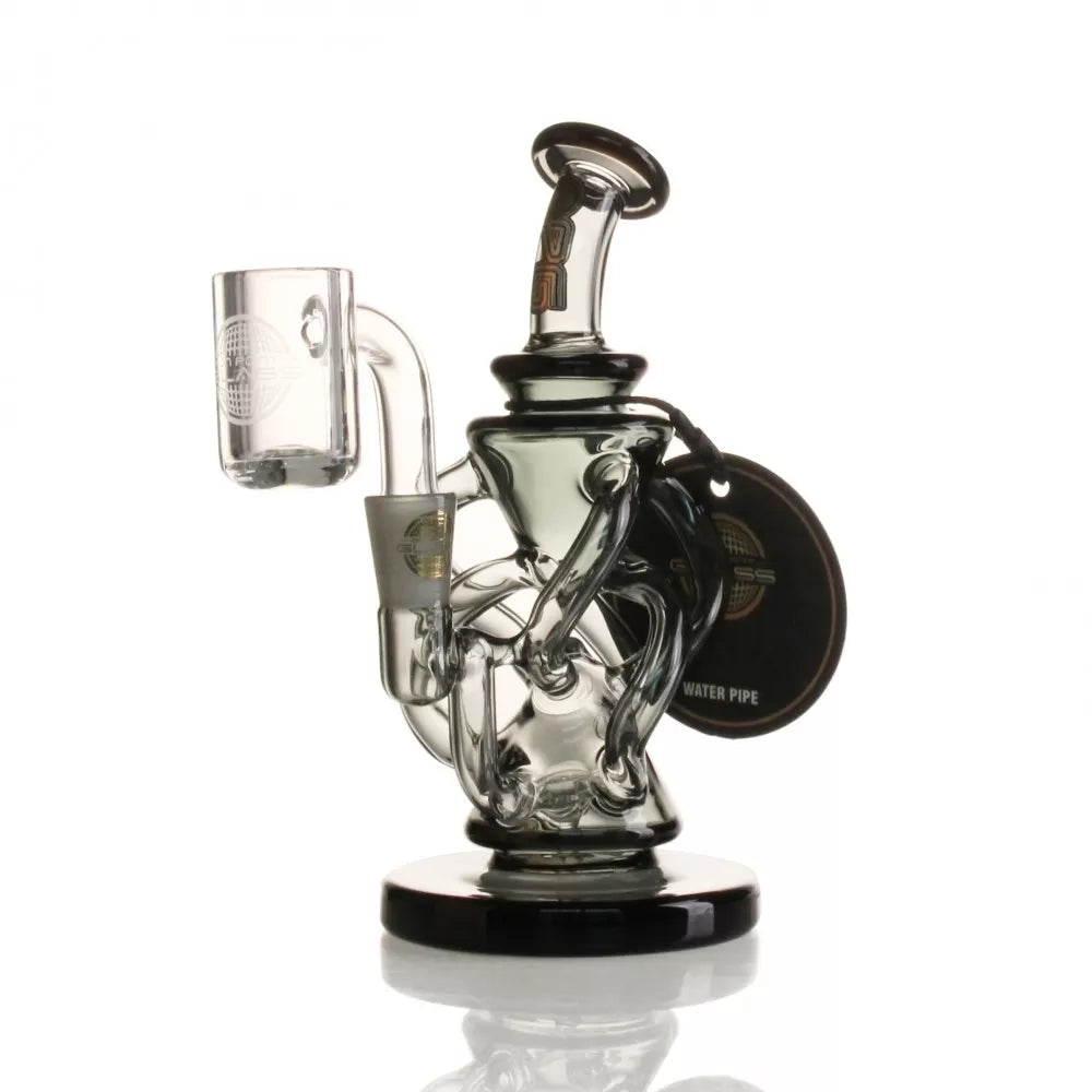 OPG - Mini Rig Series - 5" Scalene Inverted Pyramid Recycler W/ Banger Mini Rig