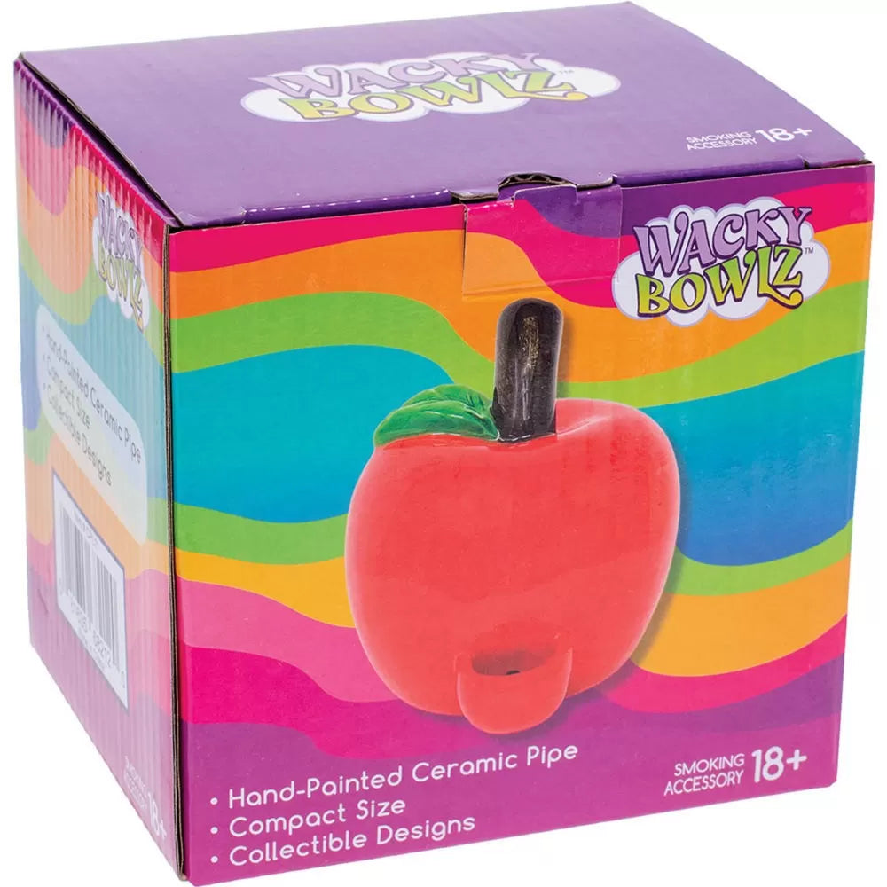 Wacky Bowlz Large Apple Ceramic Hand Pipe